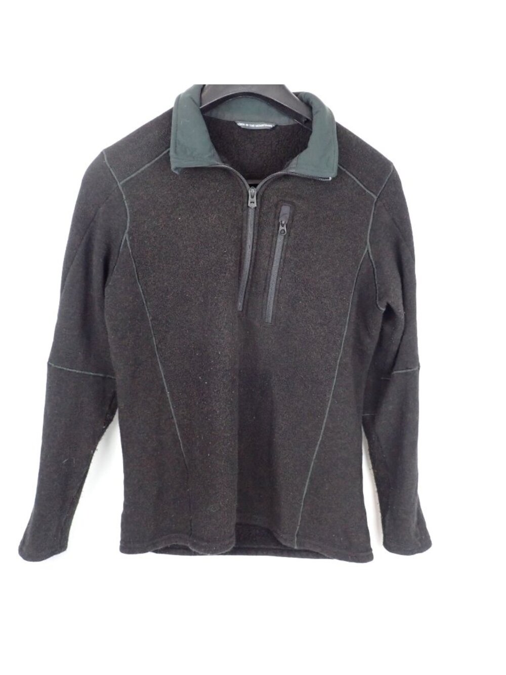Kuhl Interceptr Men’s Small 1/4 Zip Fleece Pullover Gray Outdoors Hiking Fit S
